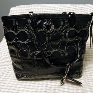 Patent Leather Coach Bucket Bag